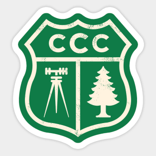 Civilian Conservation Corps - Shield Badge Sticker